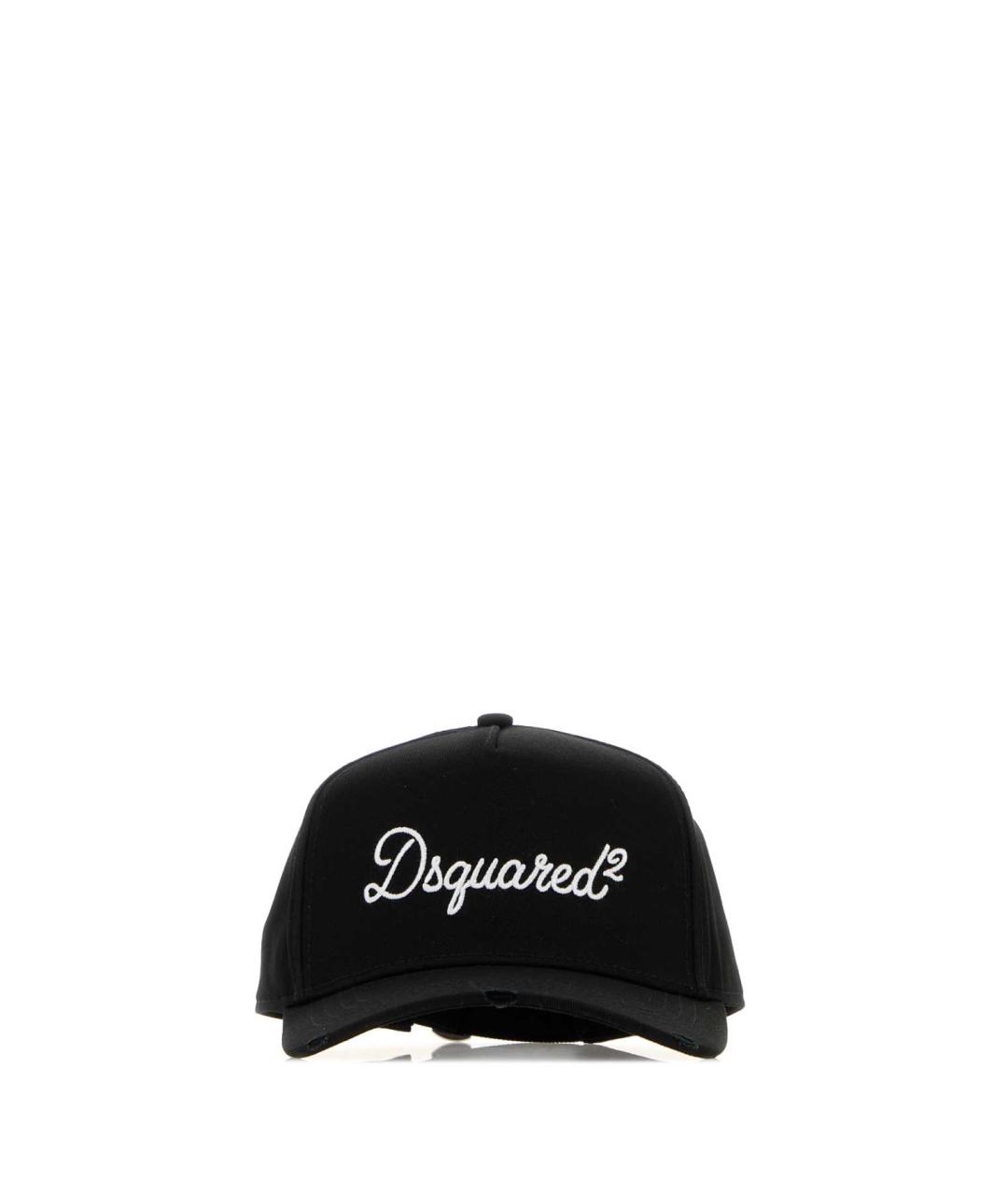 DSQUARED2 Черная хлопковая кепка/бейсболка, фото 1