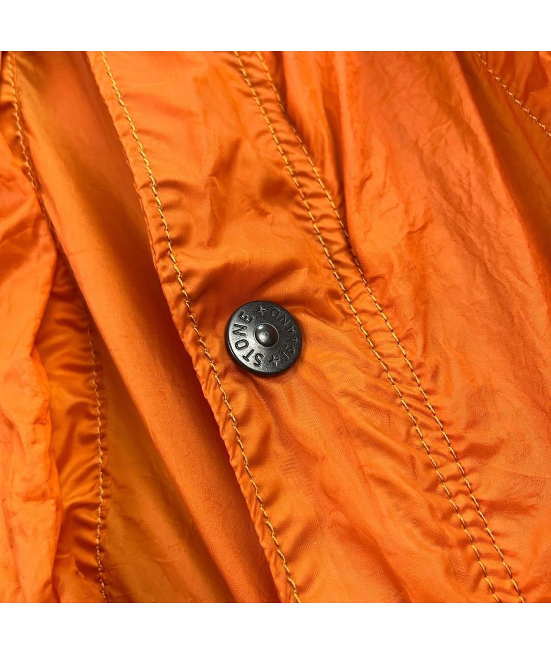 STONE ISLAND Оранжевая полиамидовая куртка, фото 8