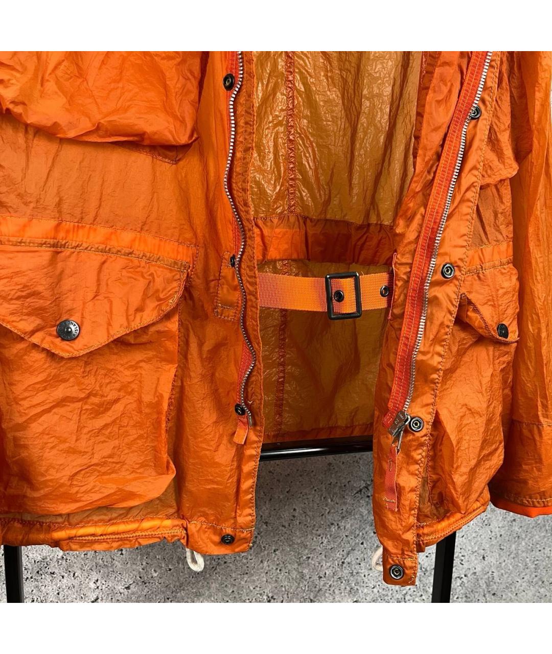 STONE ISLAND Оранжевая полиамидовая куртка, фото 6