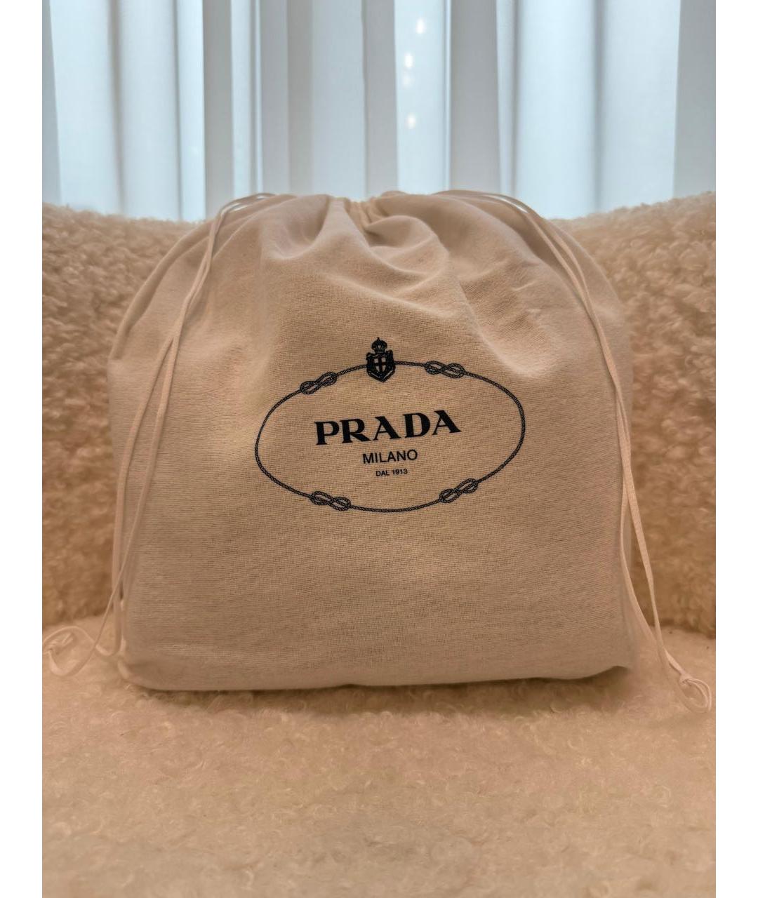 PRADA Бежевый синтетический рюкзак, фото 4
