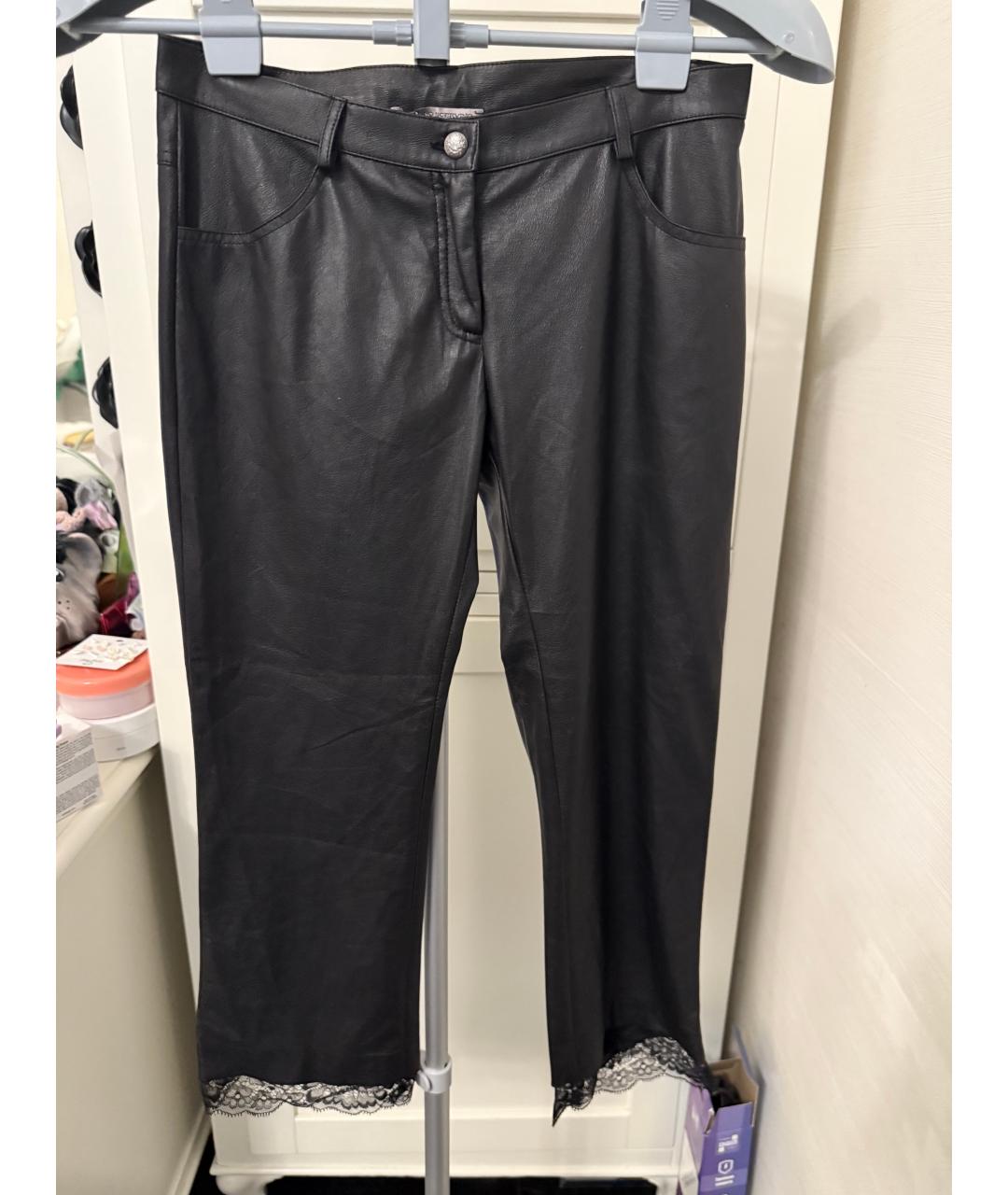 ERMANNO SCERVINO Черные полиэстеровые брюки и шорты, фото 2