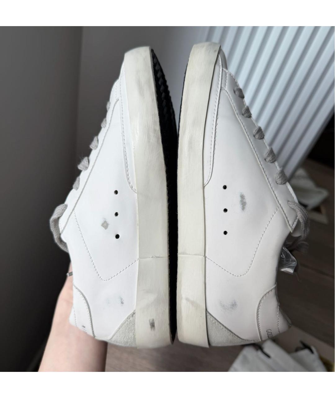 GOLDEN GOOSE DELUXE BRAND Белые кожаные кеды, фото 6