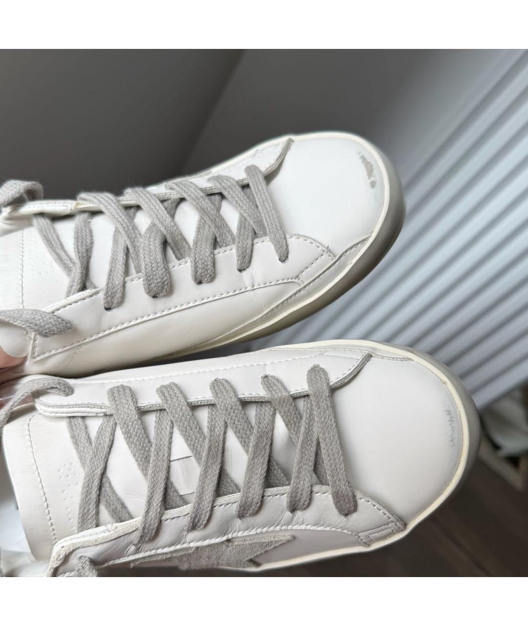 GOLDEN GOOSE DELUXE BRAND Белые кожаные кеды, фото 5