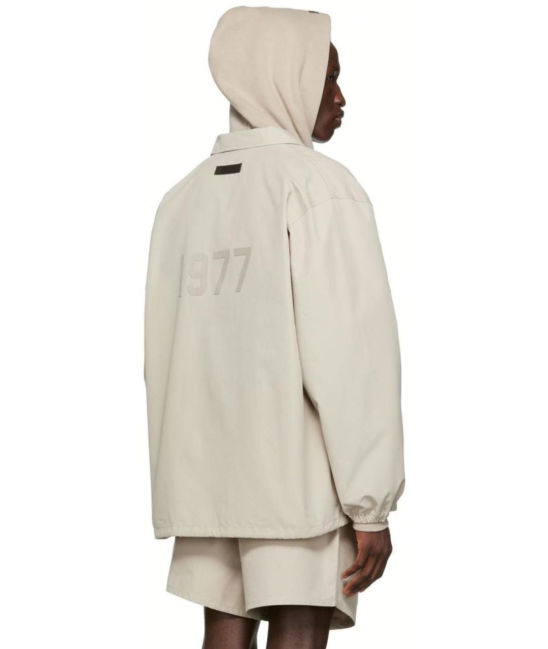 FEAR OF GOD ESSENTIALS Бежевая хлопковая куртка, фото 3