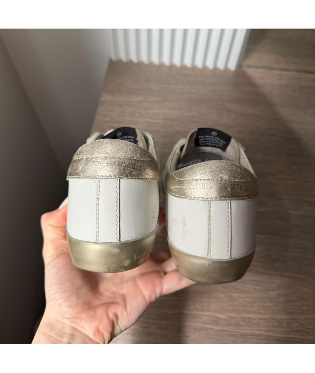 GOLDEN GOOSE DELUXE BRAND Белые кожаные кеды, фото 7