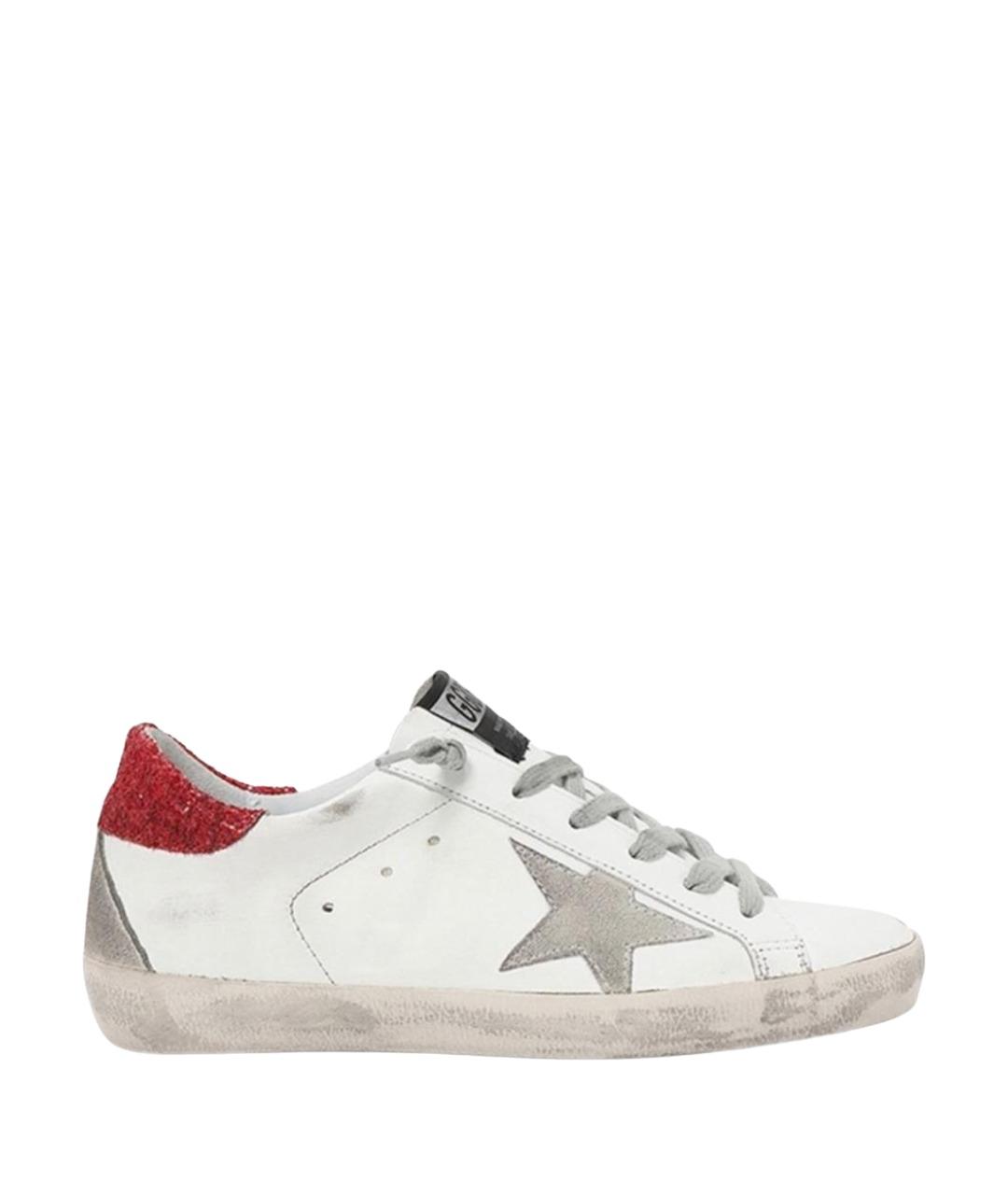 GOLDEN GOOSE DELUXE BRAND Белые кожаные кеды, фото 1