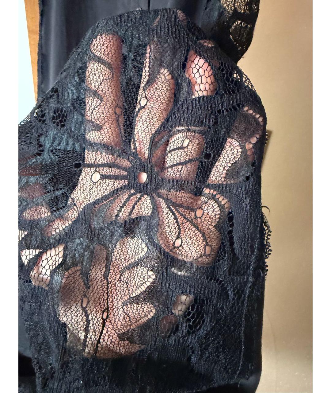 DOLCE&GABBANA Черное хлопко-эластановое коктейльное платье, фото 4
