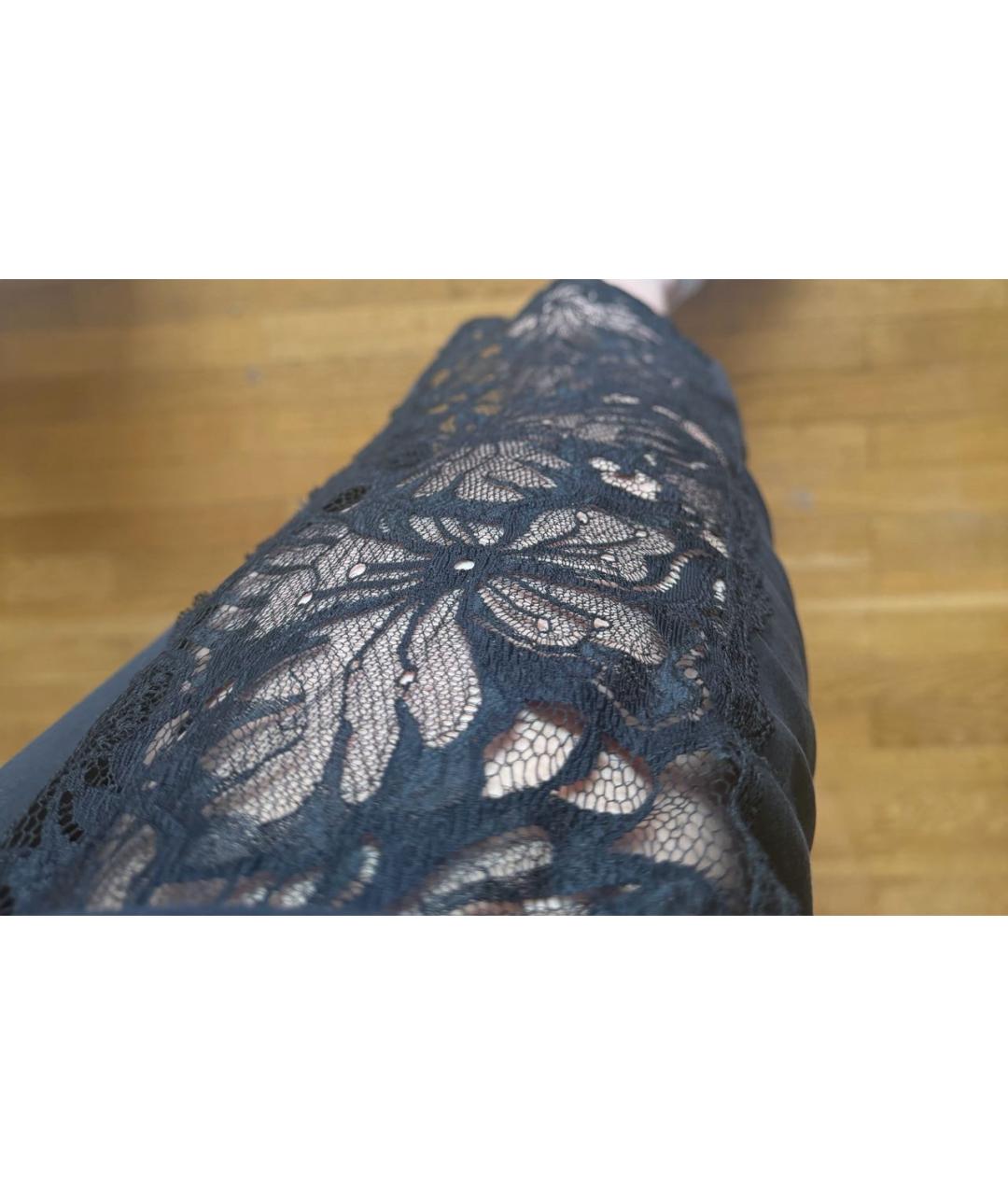 DOLCE&GABBANA Черное хлопко-эластановое коктейльное платье, фото 5