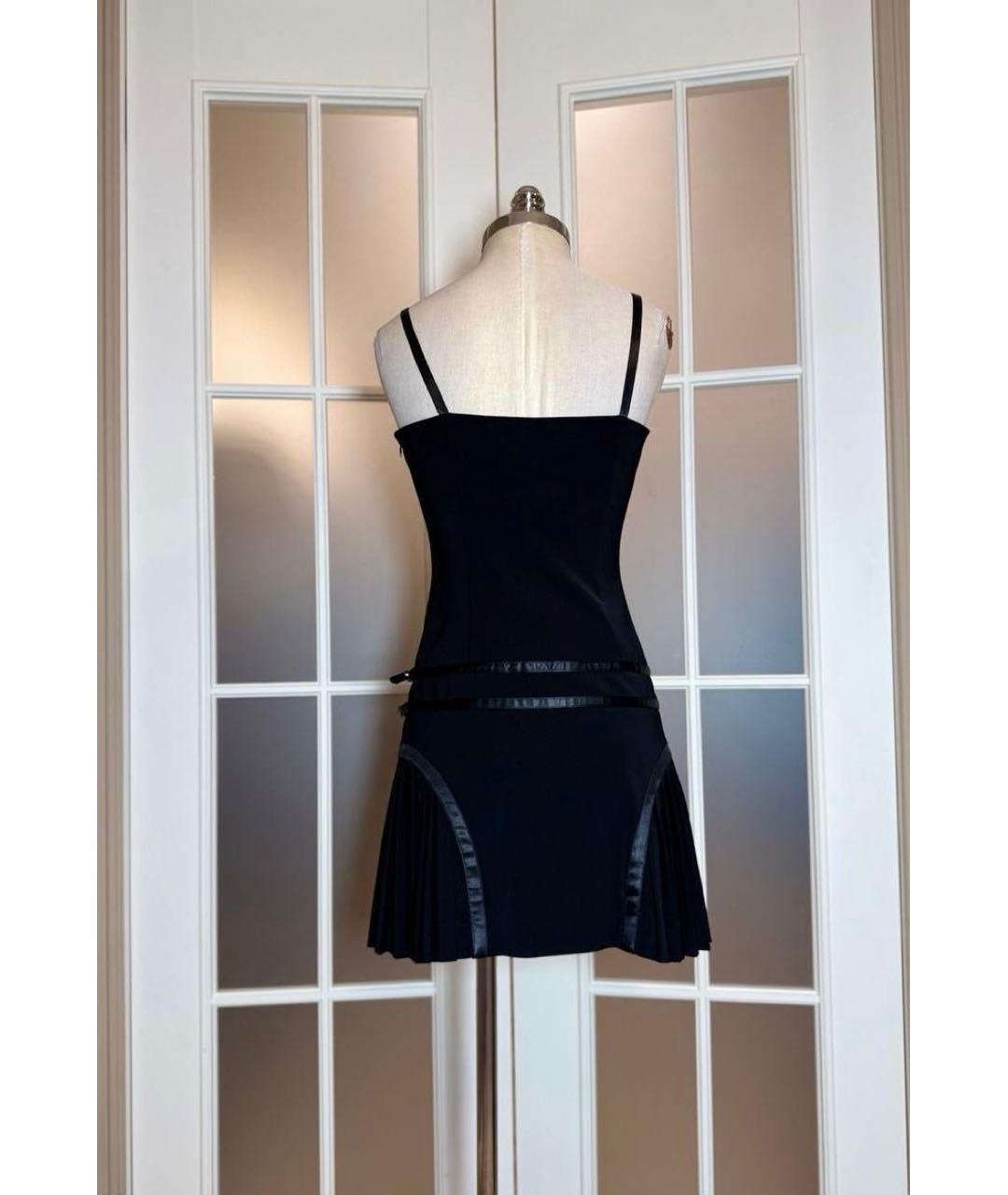 VERSACE Черное повседневное платье, фото 2