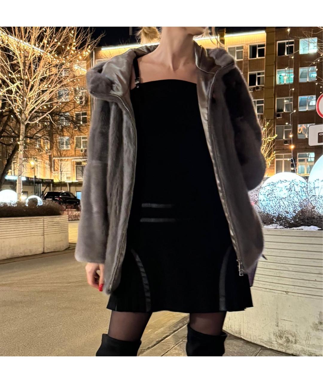 VERSACE Черное повседневное платье, фото 6