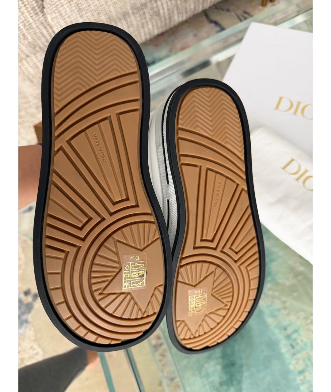 CHRISTIAN DIOR Белые кожаные кеды, фото 5