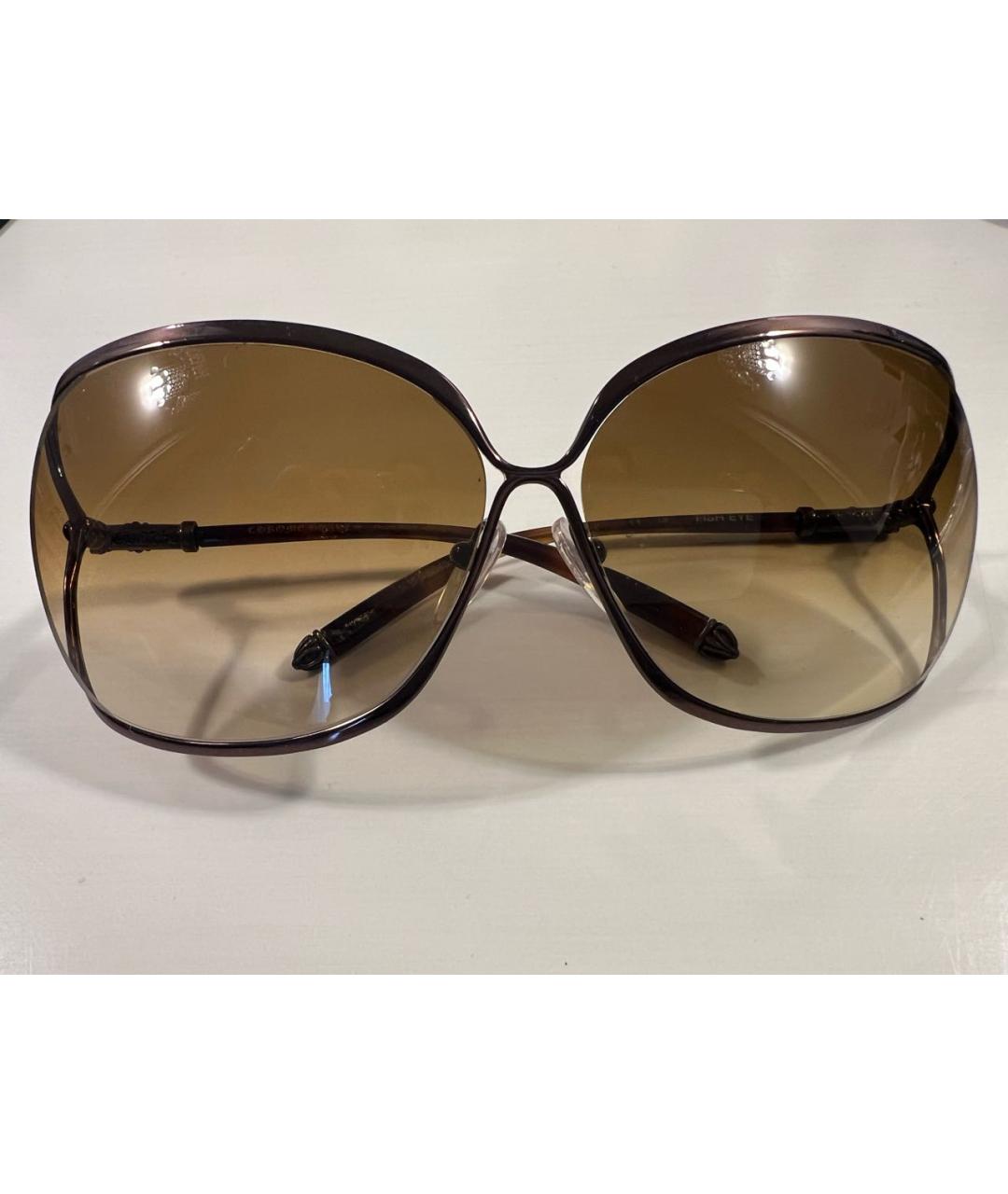 CHROME HEARTS Коричневые солнцезащитные очки, фото 4