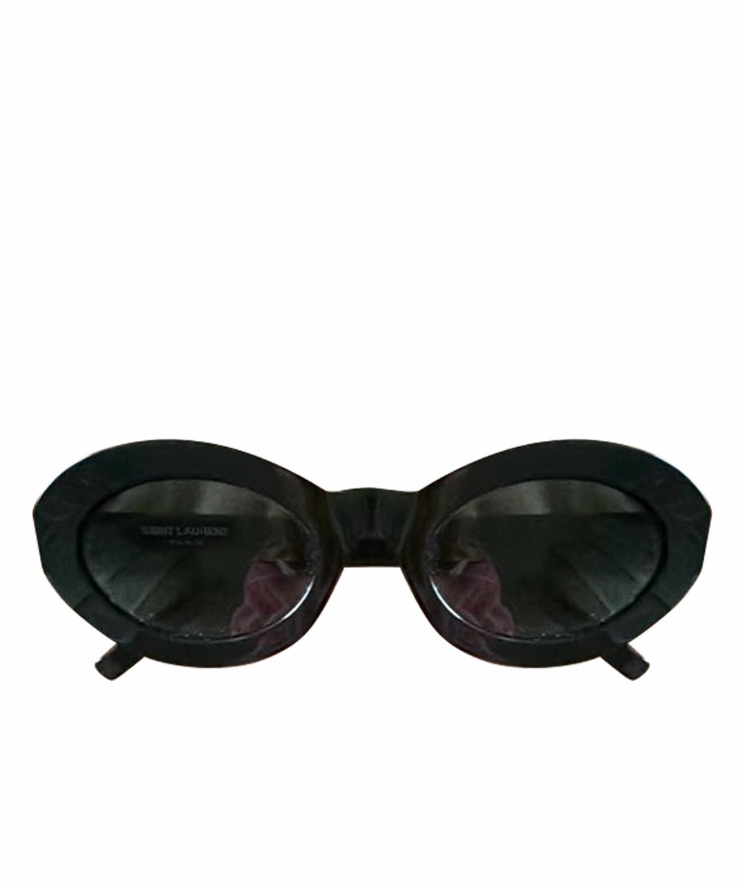 SAINT LAURENT Черные пластиковые солнцезащитные очки, фото 1