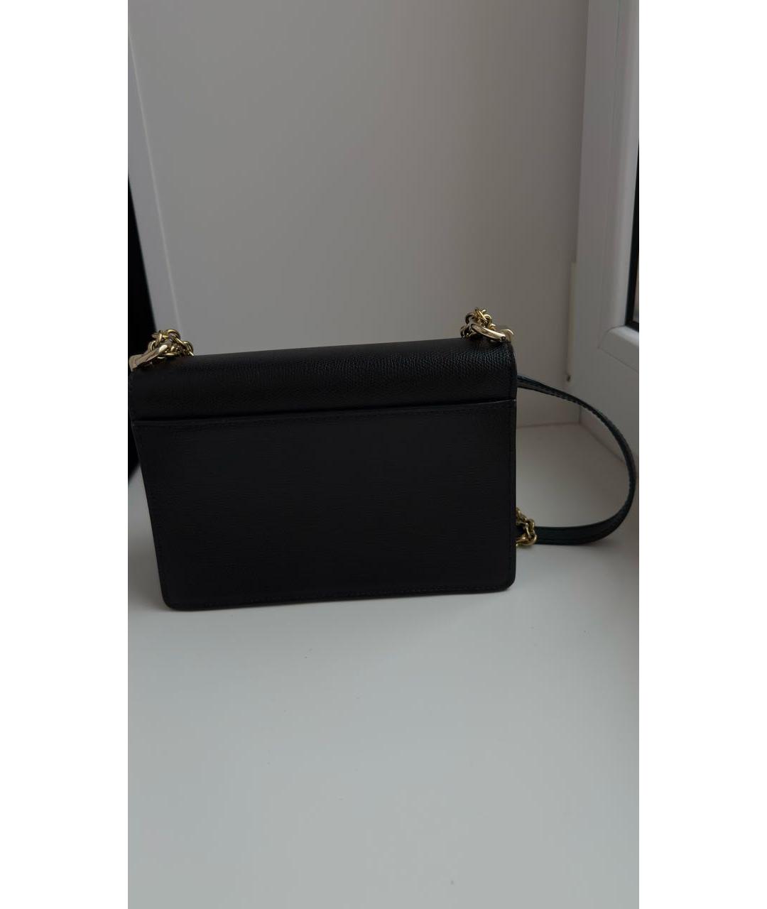 FURLA Черная кожаная сумка через плечо, фото 2