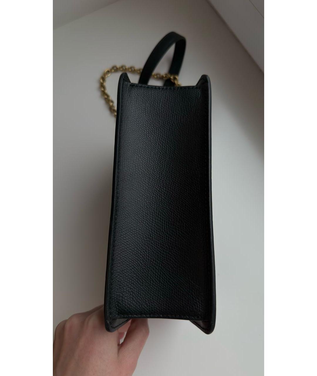 FURLA Черная кожаная сумка через плечо, фото 3