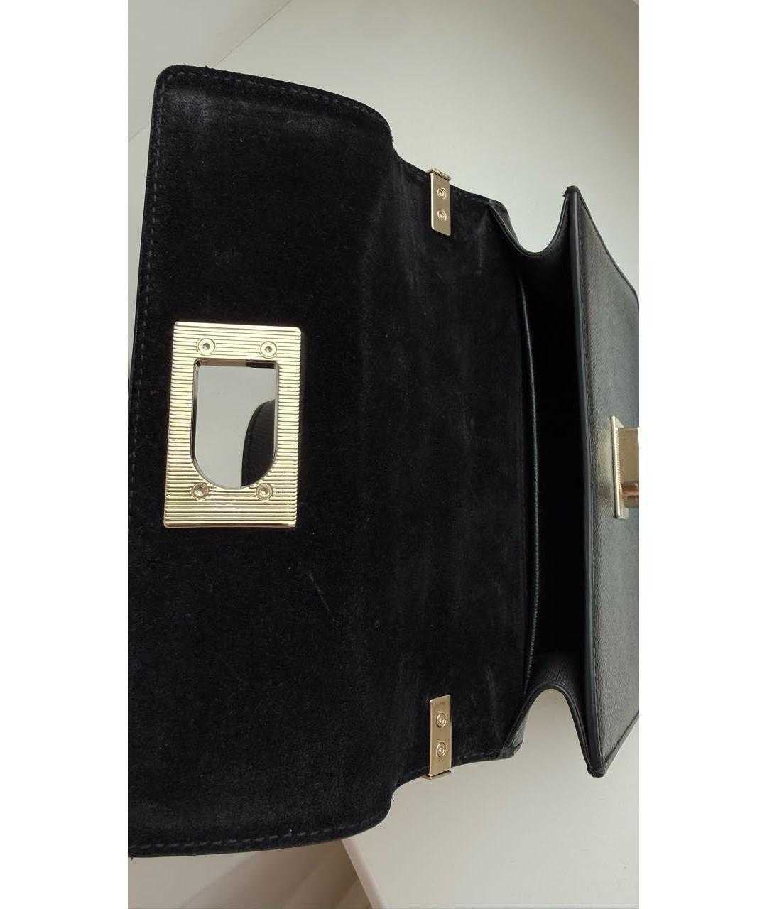 FURLA Черная кожаная сумка через плечо, фото 6