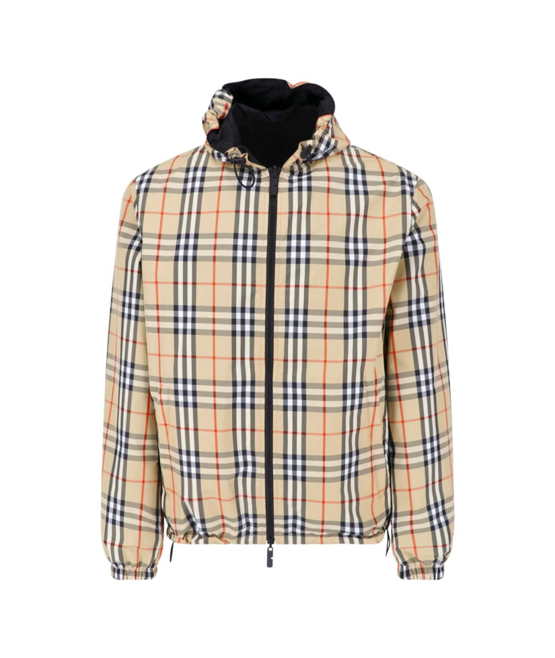 BURBERRY Бежевая полиэстеровая куртка, фото 1