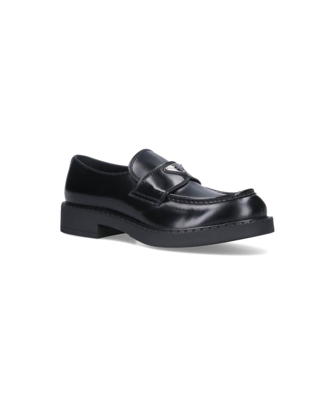 PRADA Черные кожаные лоферы, фото 2