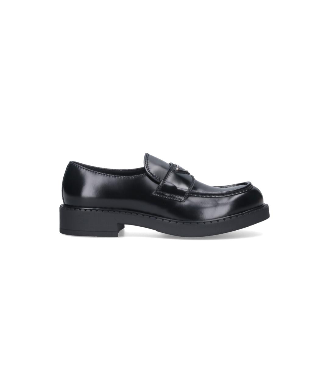 PRADA Черные кожаные лоферы, фото 6