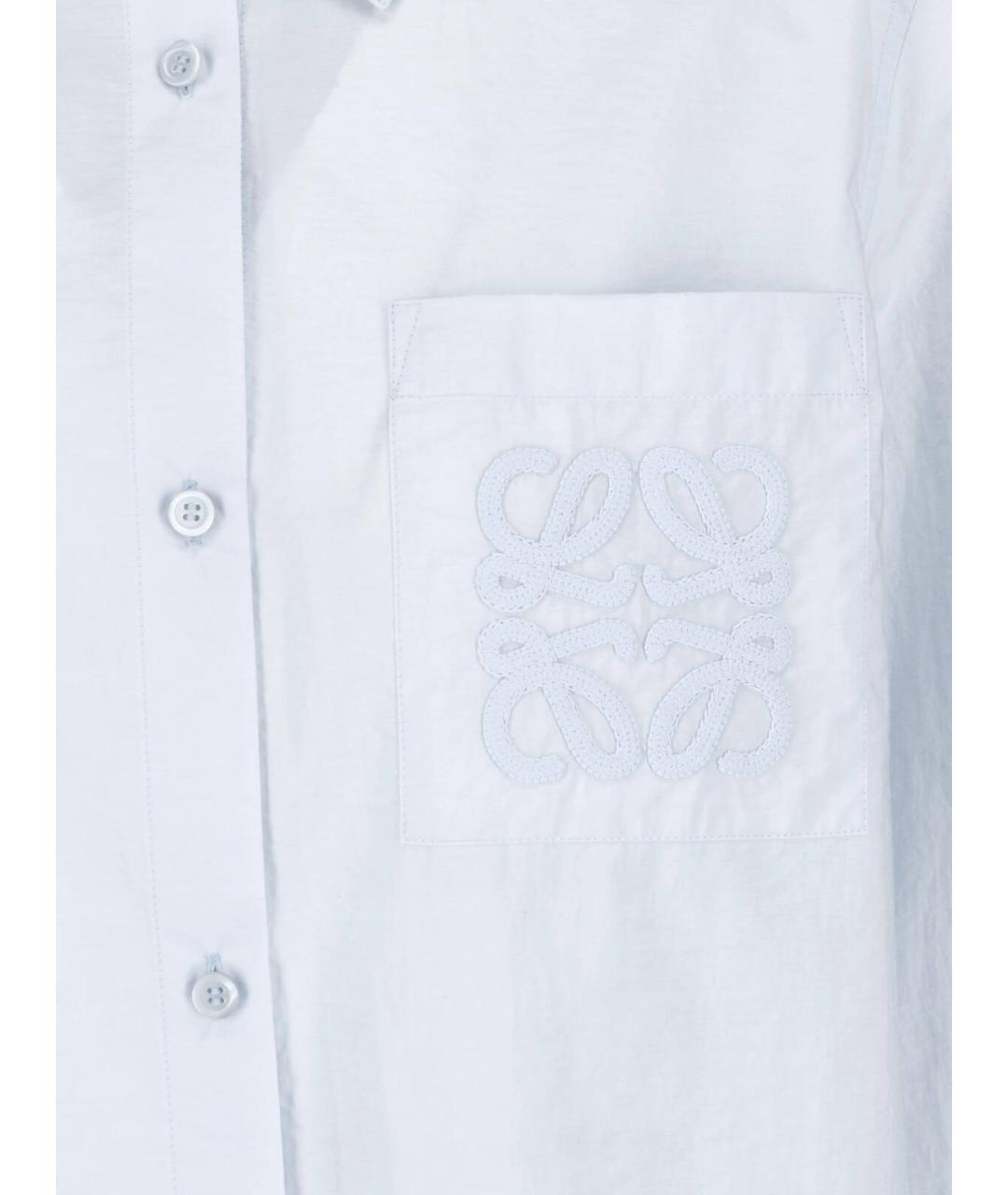 LOEWE Голубая хлопковая рубашка, фото 3