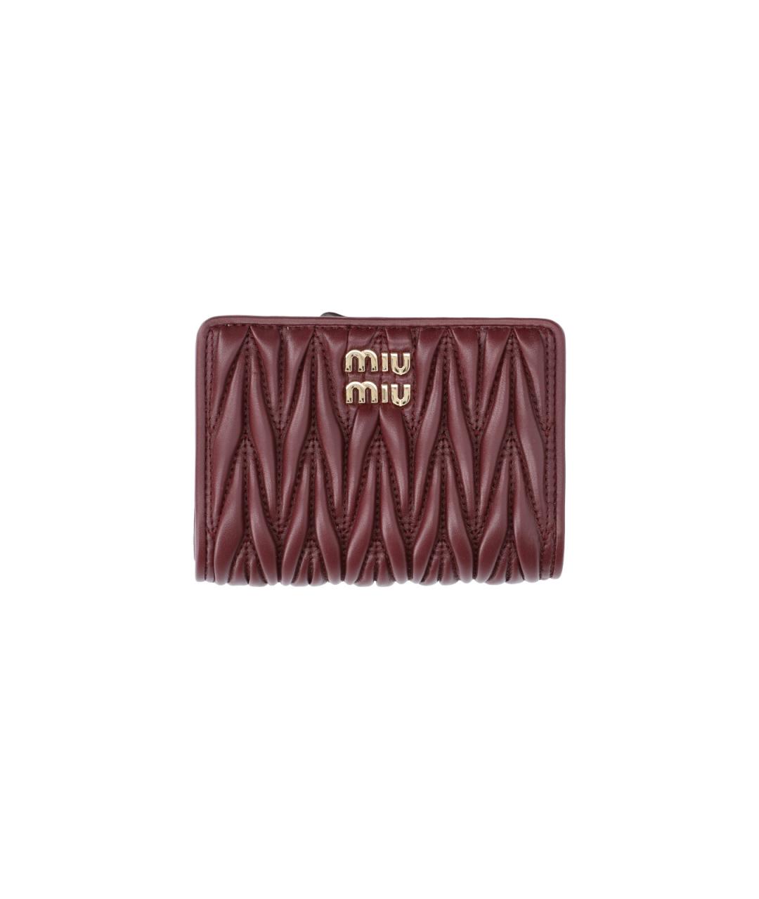 MIU MIU Красный кожаный кошелек, фото 1