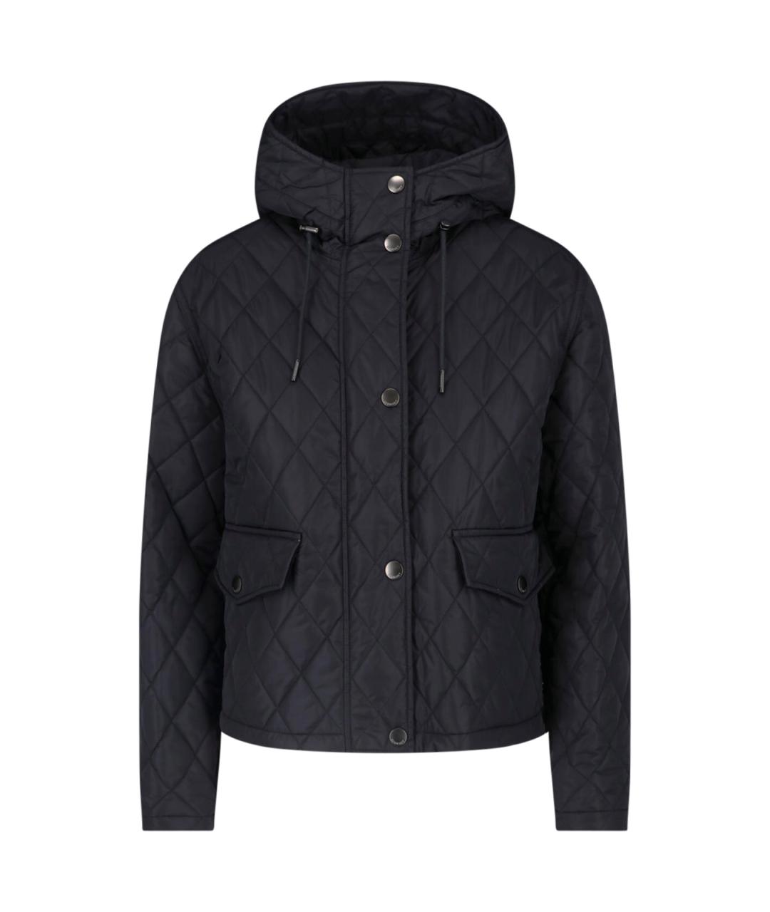 BURBERRY Черная полиамидовая куртка, фото 1