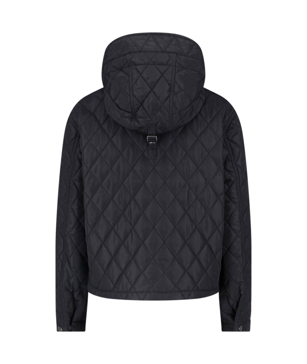 BURBERRY Черная полиамидовая куртка, фото 2