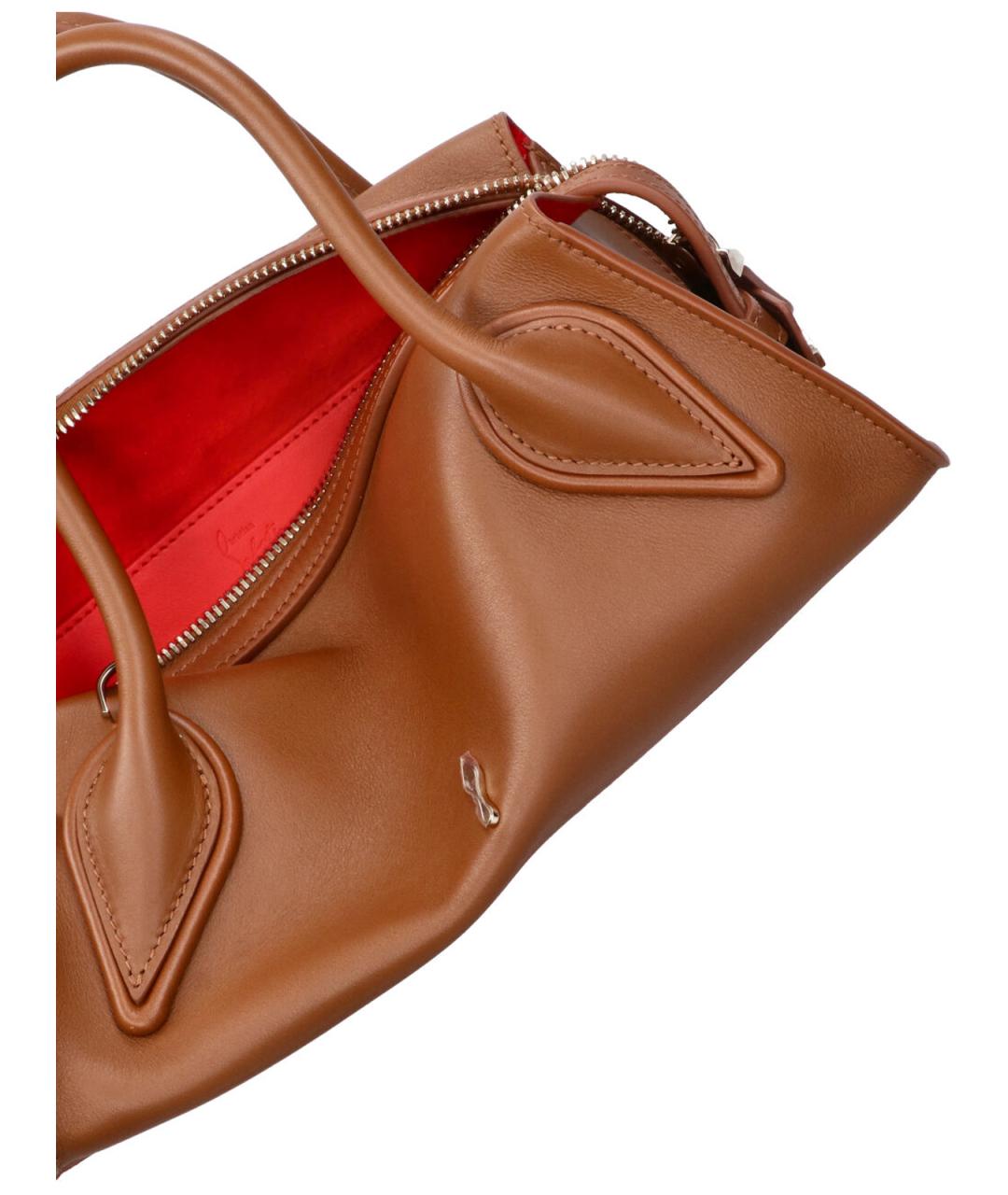 CHRISTIAN LOUBOUTIN Коричневая сумка тоут, фото 4