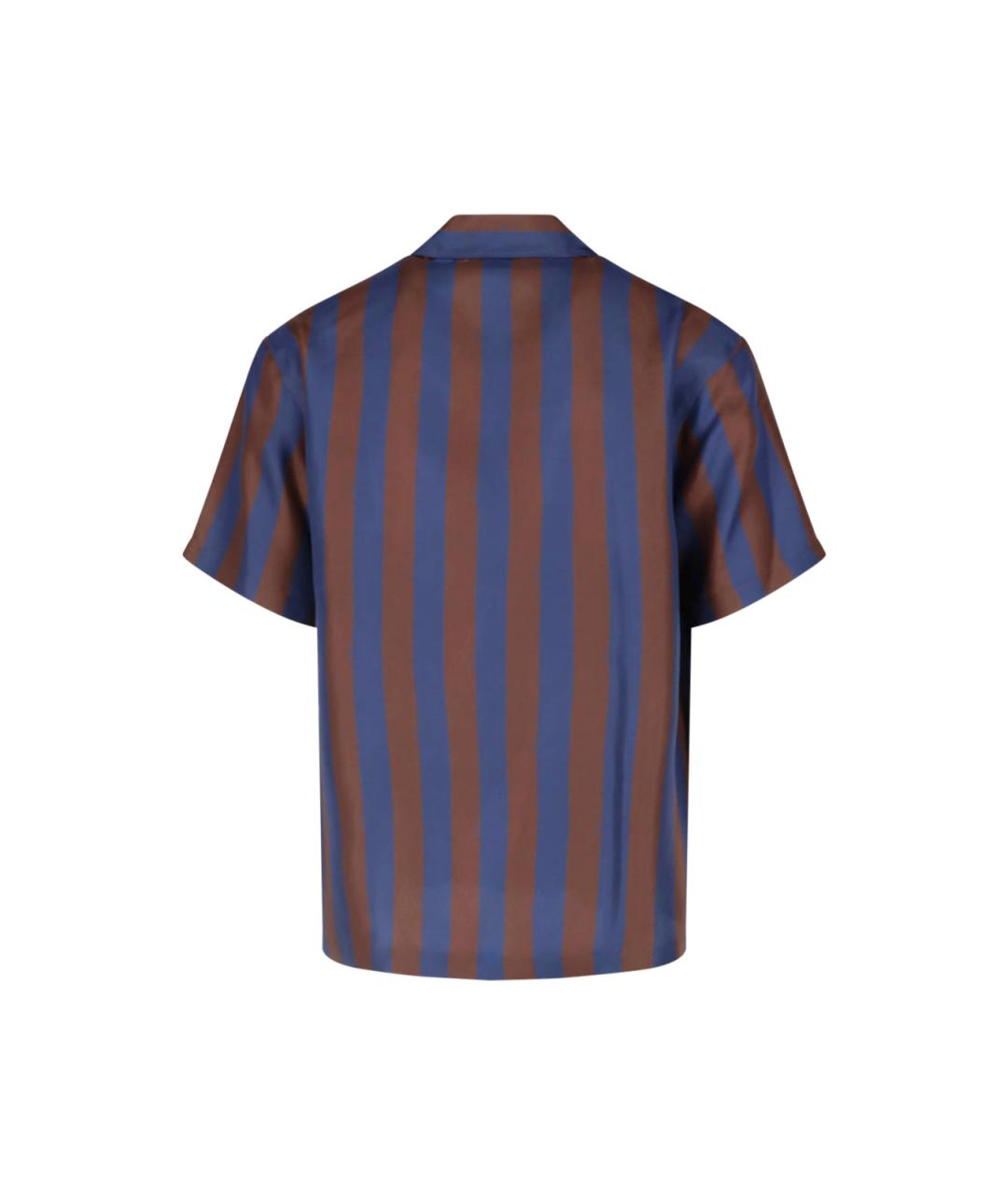 FENDI Синяя шелковая кэжуал рубашка, фото 2