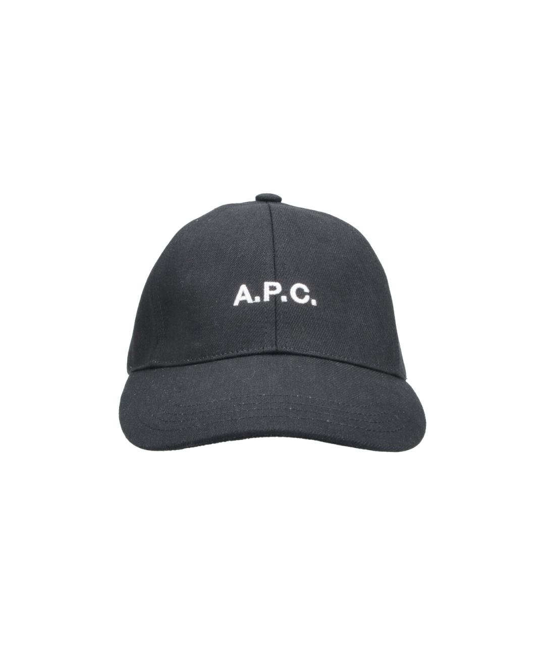 A.P.C. Черная хлопковая кепка, фото 1
