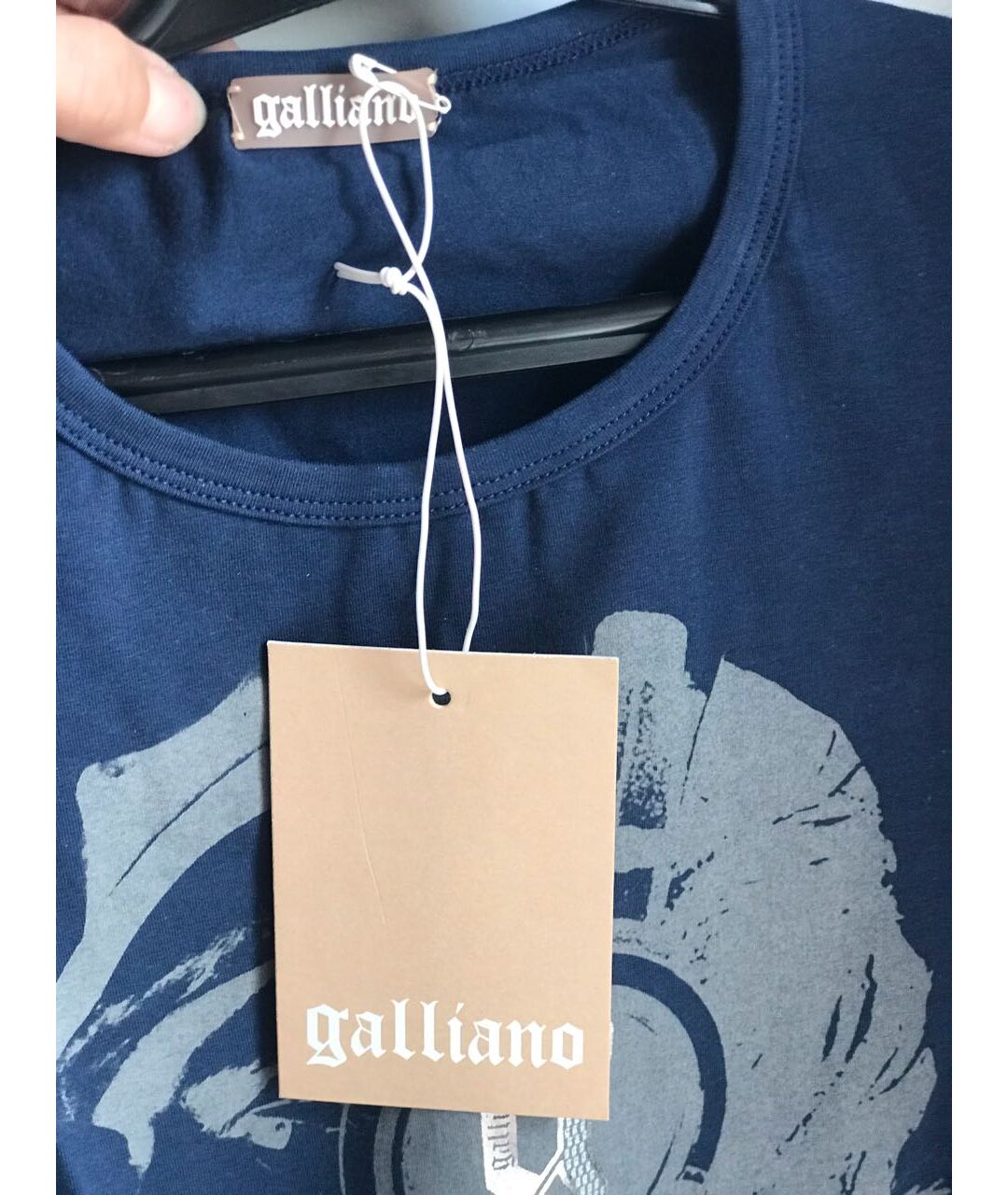 JOHN GALLIANO Синяя футболка, фото 3
