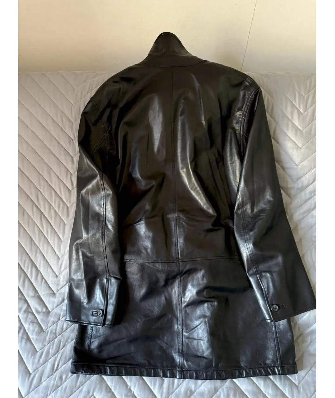 BRIONI Черная кожаная куртка, фото 3