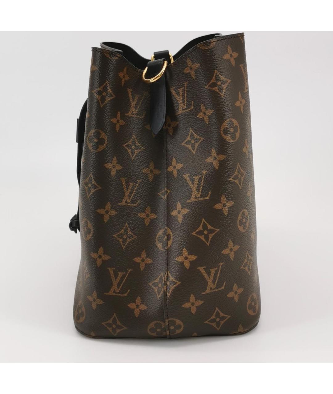 LOUIS VUITTON Черная кожаная сумка тоут, фото 2