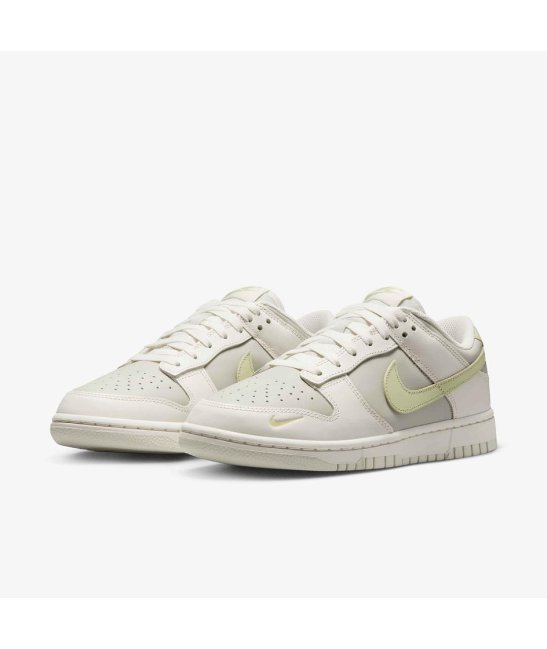 NIKE Бежевые кожаные кроссовки, фото 2