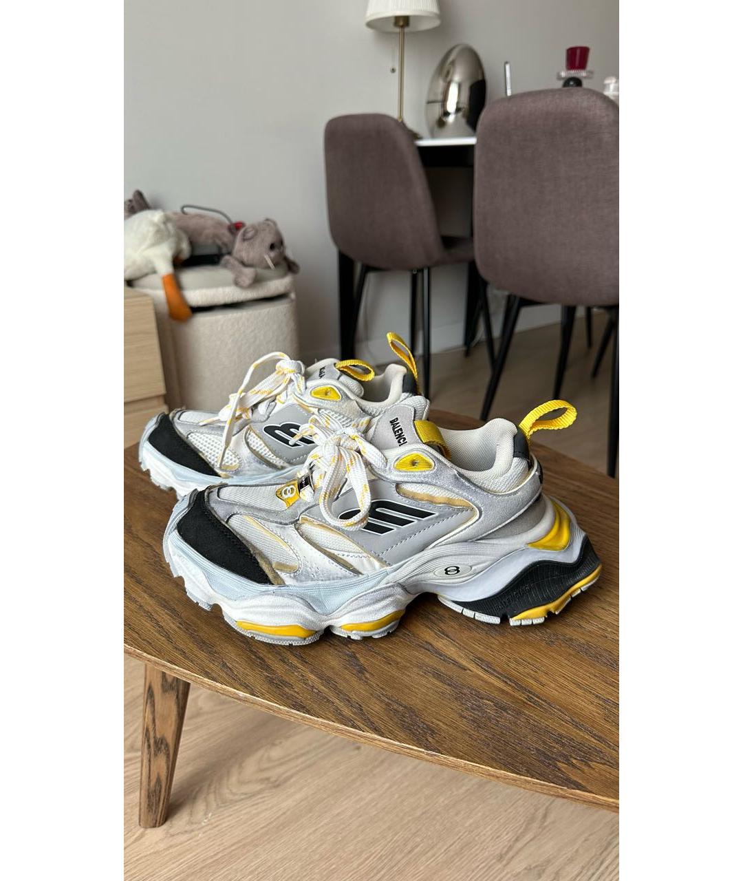 BALENCIAGA Серые текстильные кроссовки, фото 7