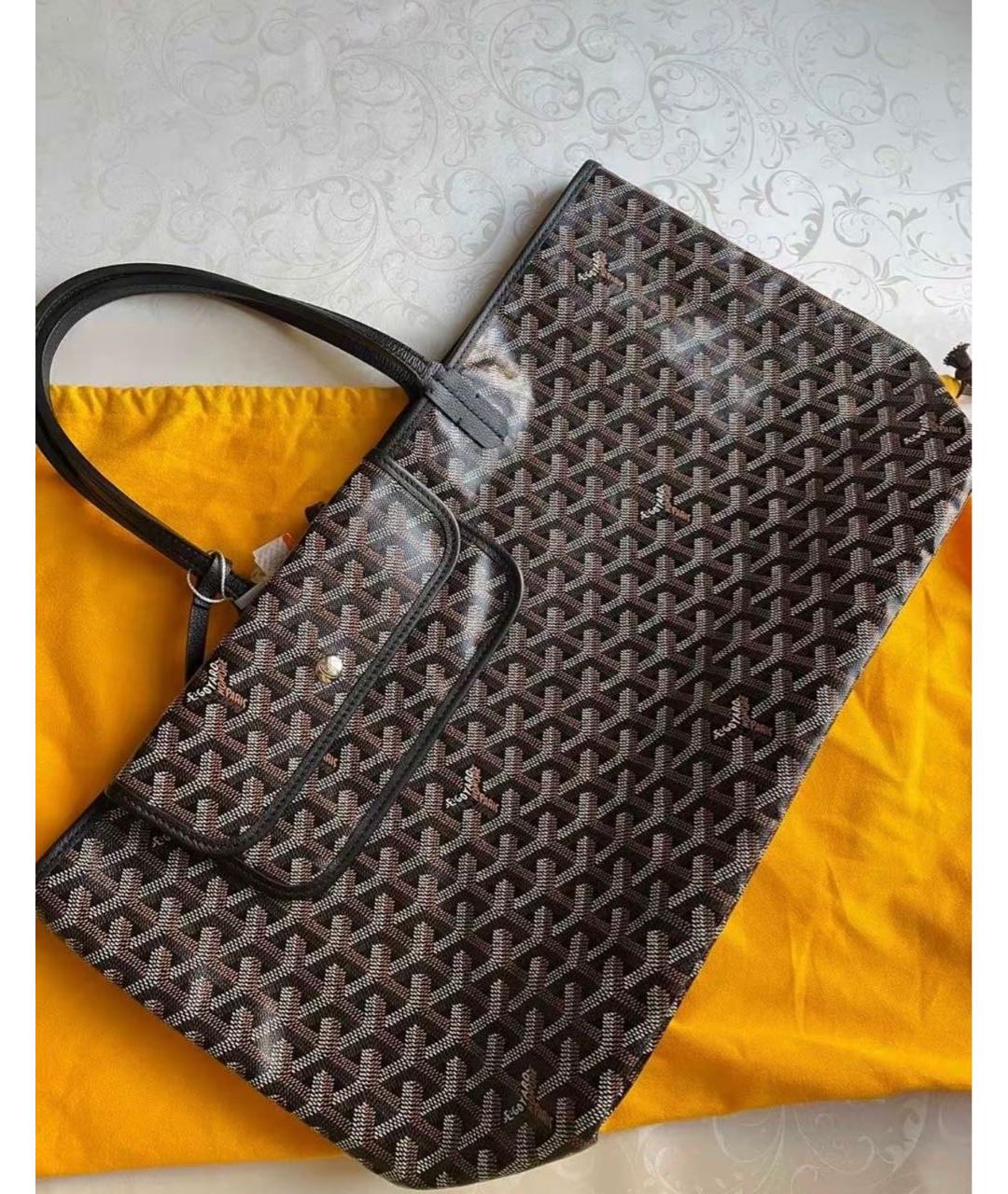 GOYARD Черная сумка тоут, фото 5