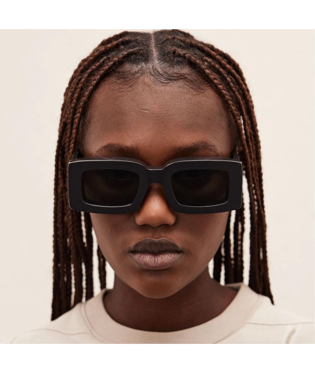 JACQUEMUS Черные пластиковые солнцезащитные очки, фото 6