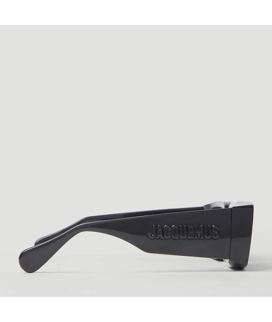 JACQUEMUS Черные пластиковые солнцезащитные очки, фото 3