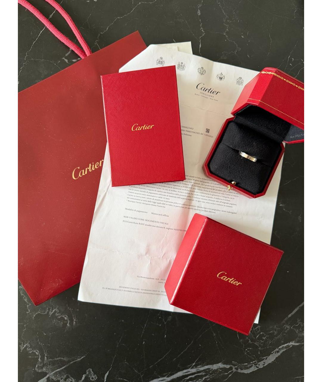 CARTIER Белое кольцо из белого золота, фото 5