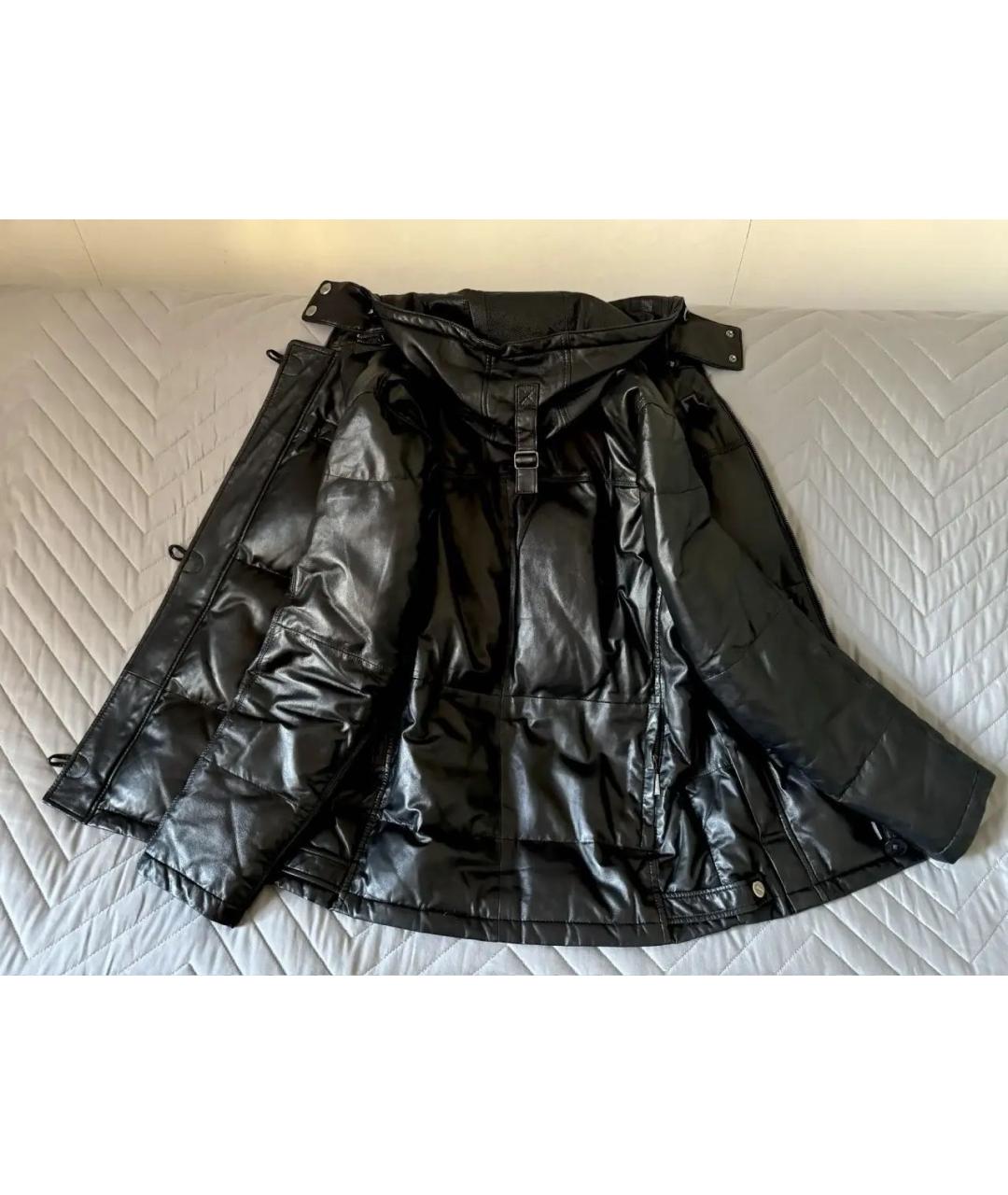 BRIONI Черная кожаная куртка, фото 3