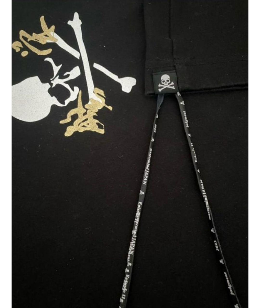 MASTERMIND JAPAN Черная хлопковая футболка, фото 4