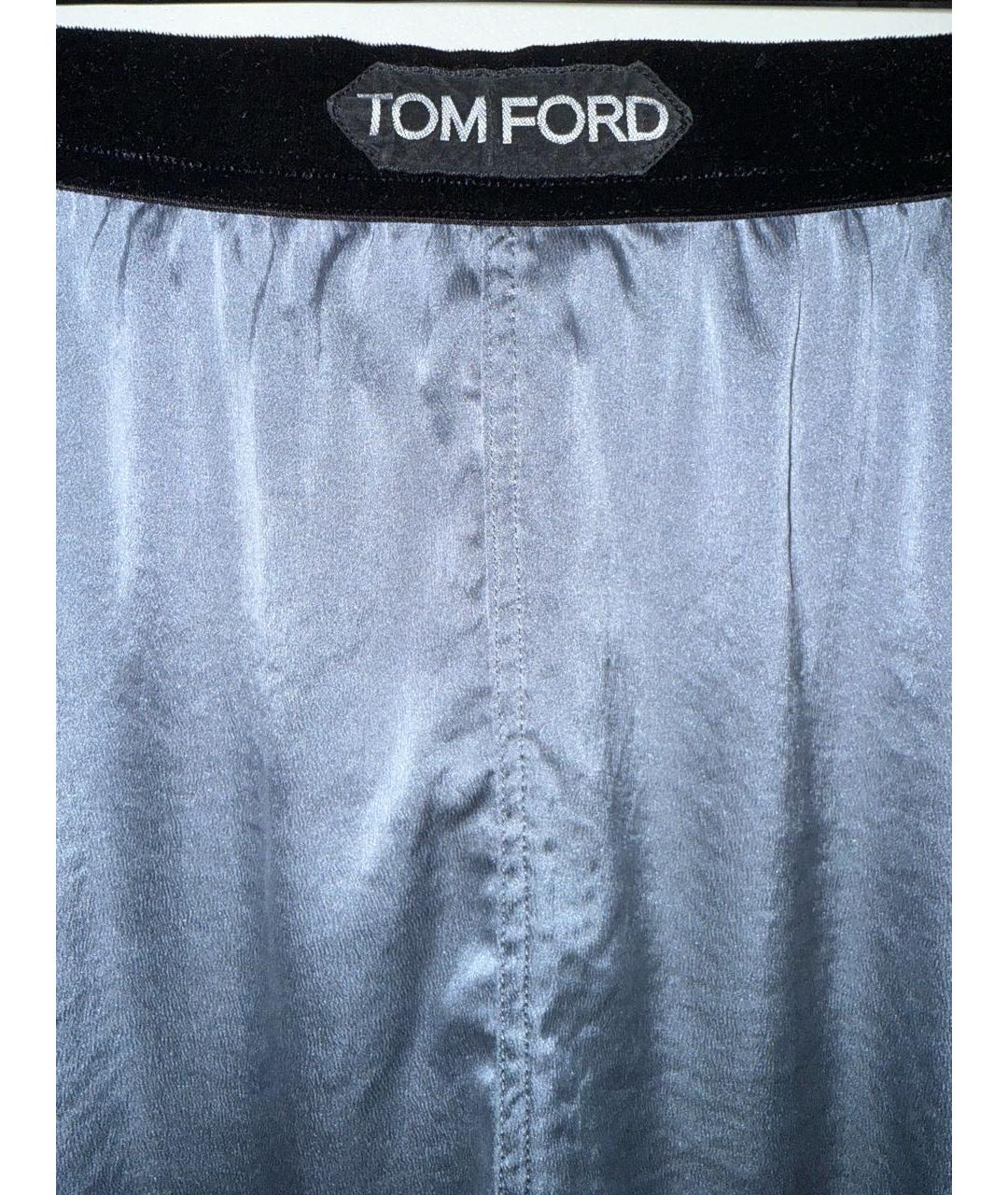 TOM FORD Антрацитовые шелковые шорты, фото 2