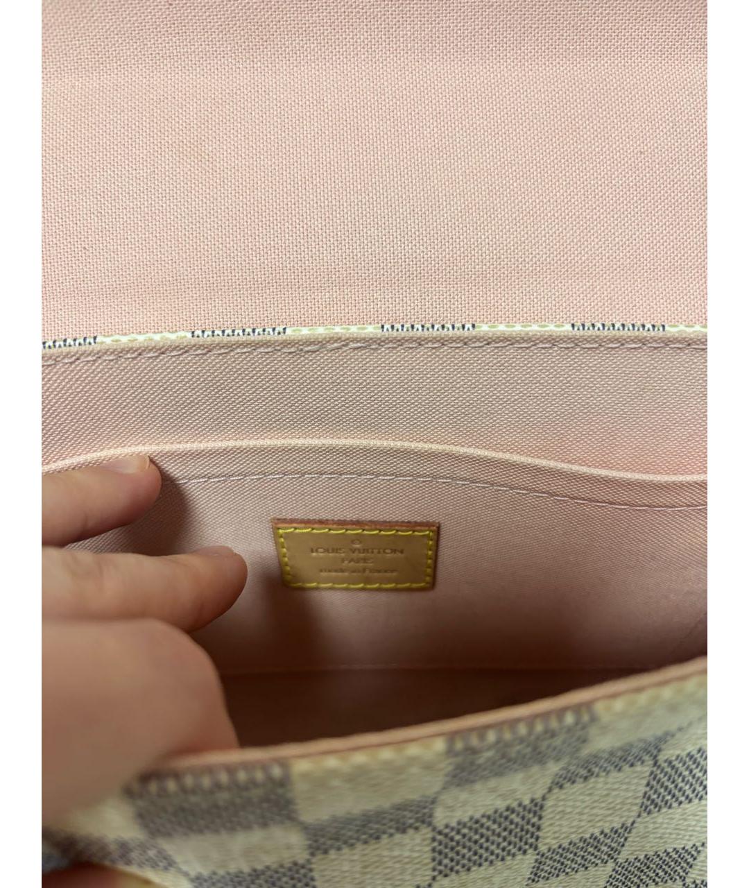 LOUIS VUITTON Бежевая сумка с короткими ручками, фото 6