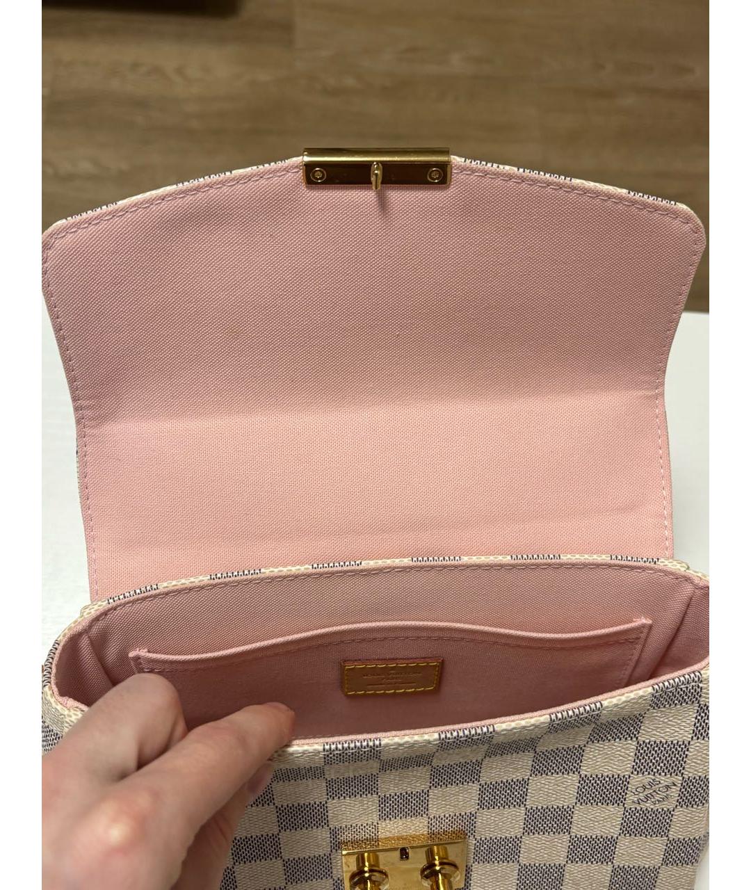LOUIS VUITTON Бежевая сумка с короткими ручками, фото 5