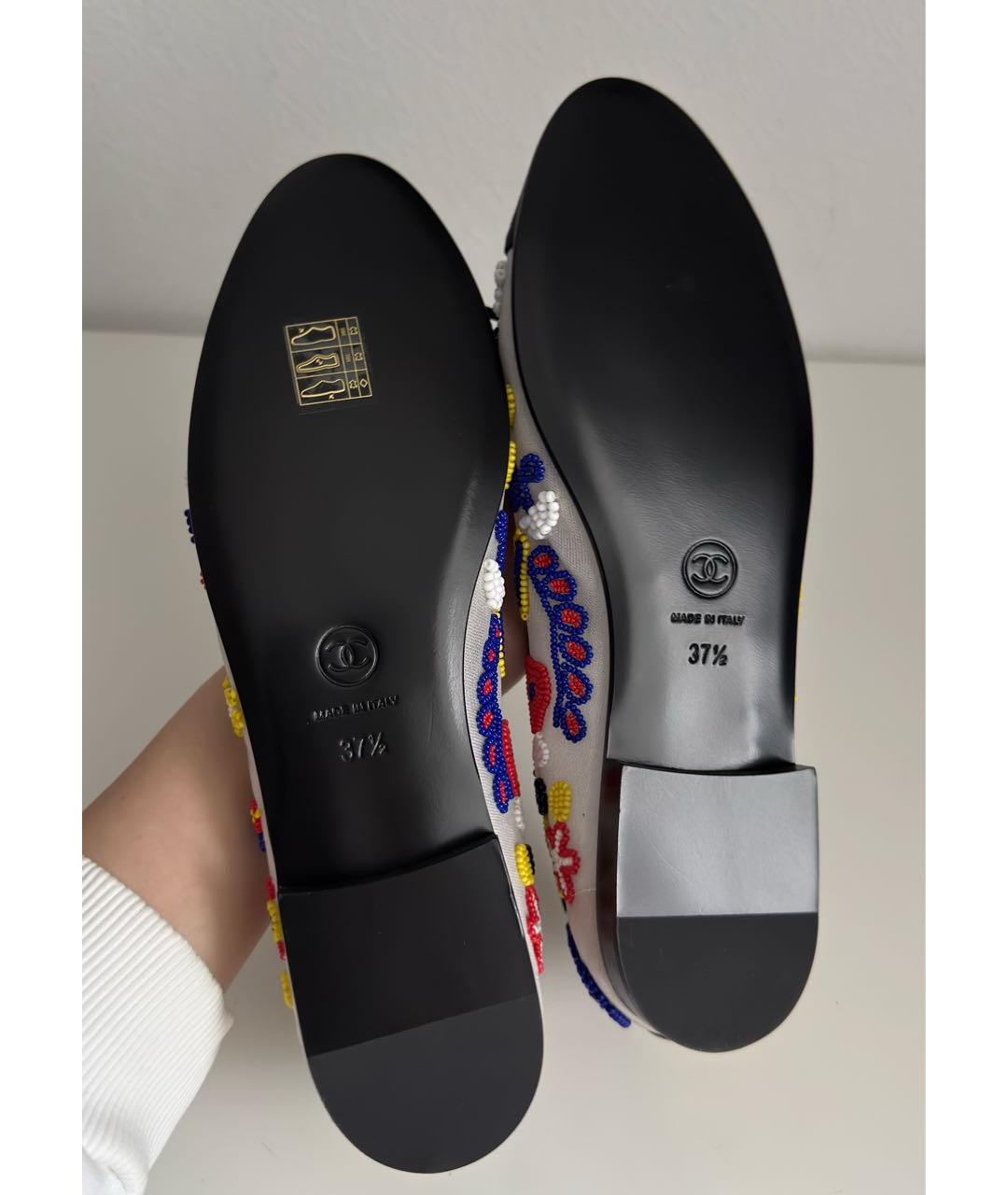 CHANEL Мульти текстильные балетки, фото 7