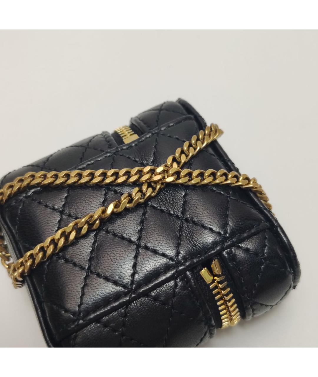 SAINT LAURENT Черная кожаная сумка с короткими ручками, фото 7