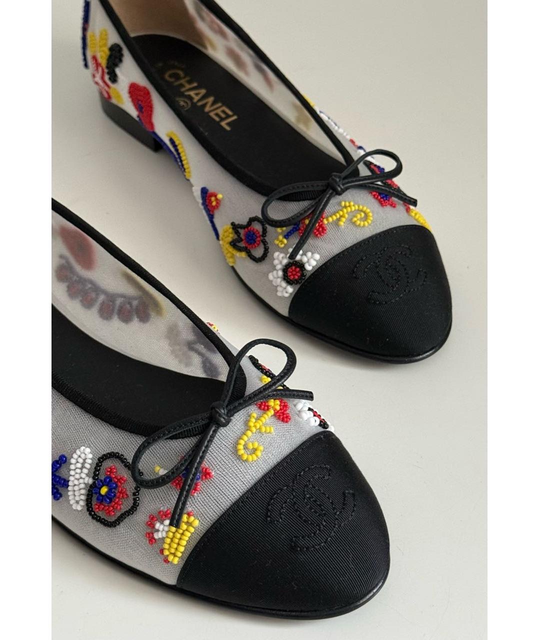 CHANEL Мульти текстильные балетки, фото 6