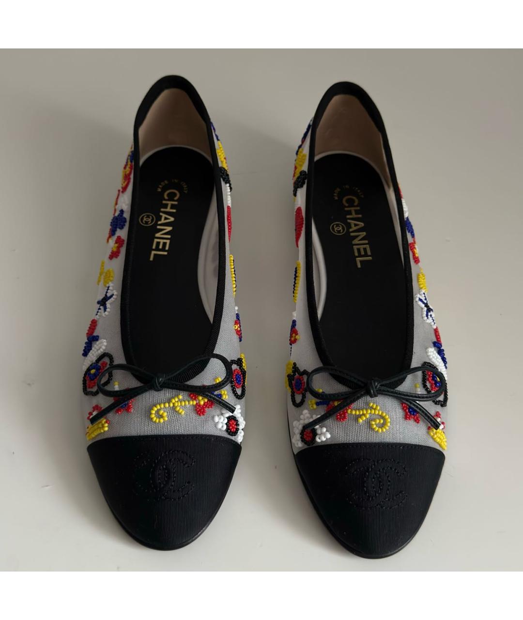 CHANEL Мульти текстильные балетки, фото 2