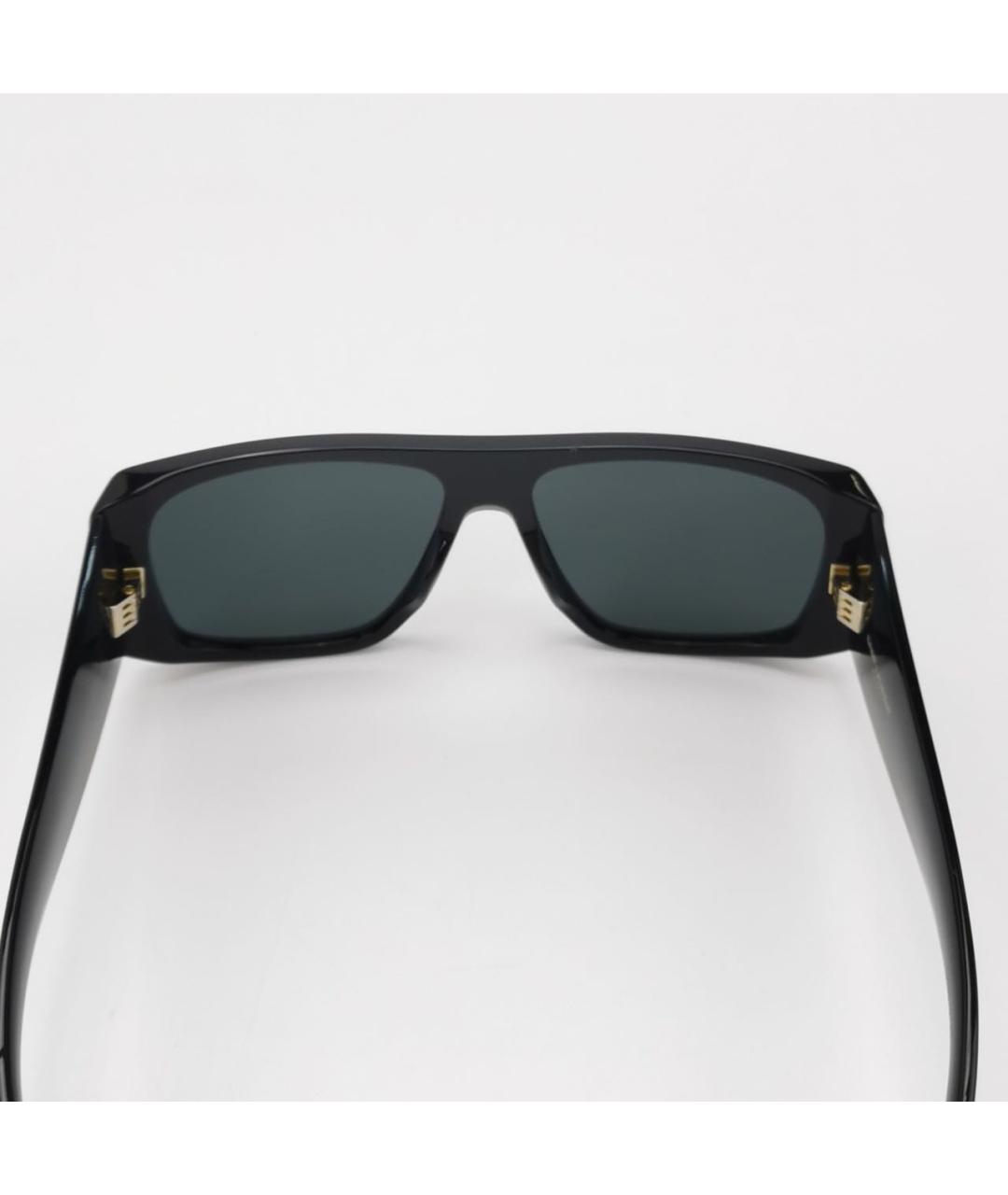 SAINT LAURENT Черные пластиковые солнцезащитные очки, фото 4