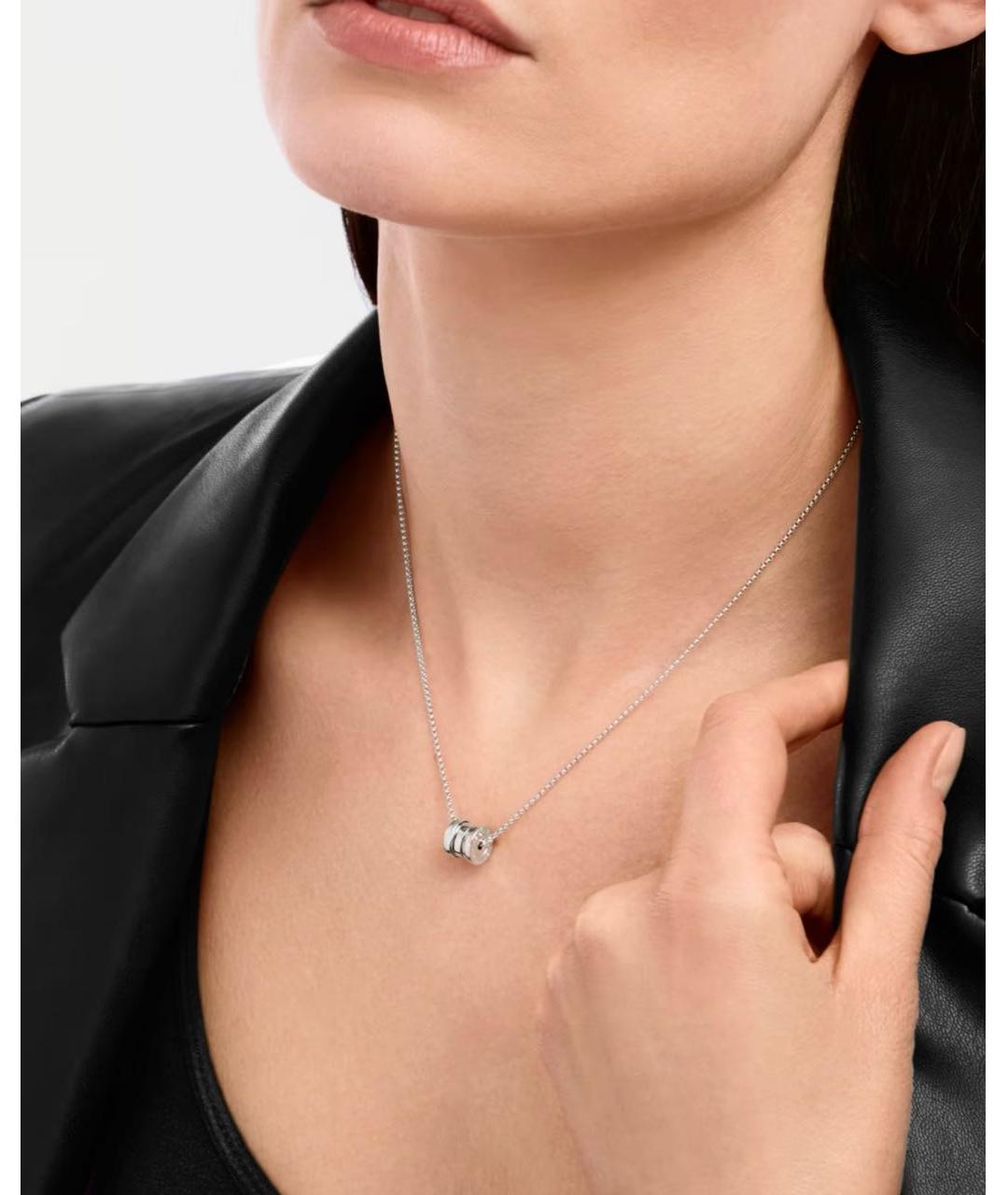 BVLGARI Серебряная подвеска из белого золота, фото 6